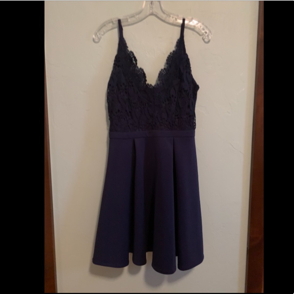 Annabella Navy Strappy Dress Size Small
